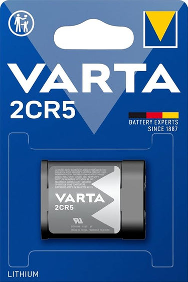 Varta Pila de litio Professional Lithium 2CR5, paquete de 1 unidad, gris